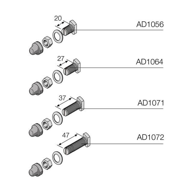 Screws AD1056 No12 Μ8 20mm 15248