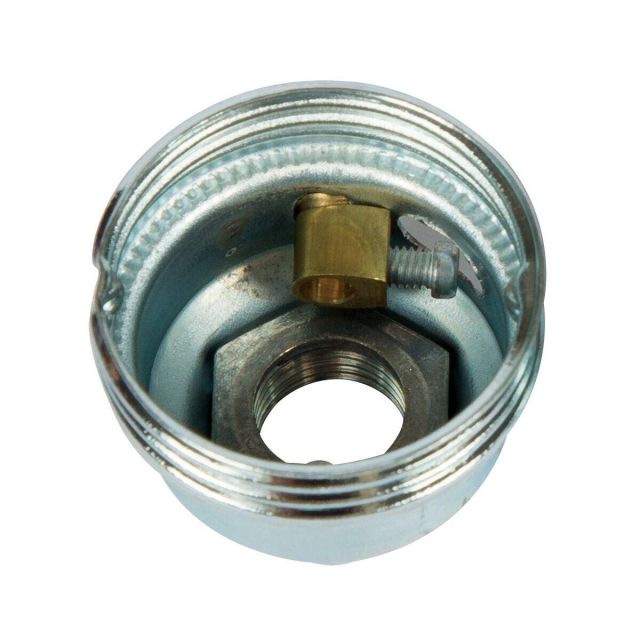 Metallic Cap E14 with Grounding Nickel VK/102938.91