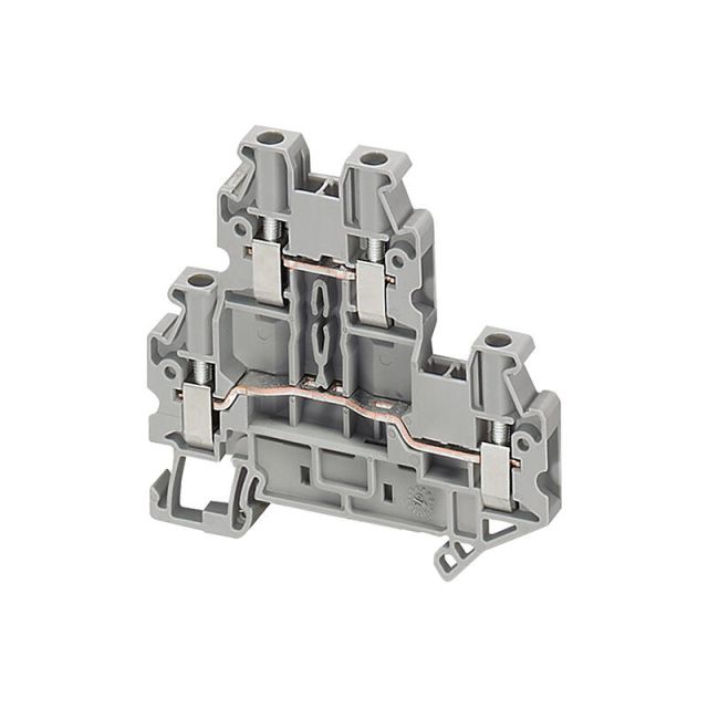 Screw Terminal Double Level 4Pts 2.5Mm2 Grey - Nsytrv24D