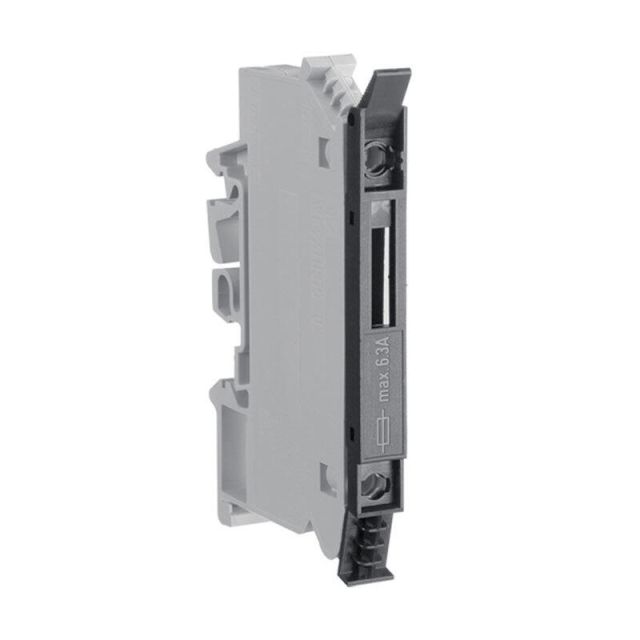 Κλέμμα Ράγας Με Βίδα Με Ασφάλεια 5x30 4mm2 6.3Α Γκρι KXB04F5