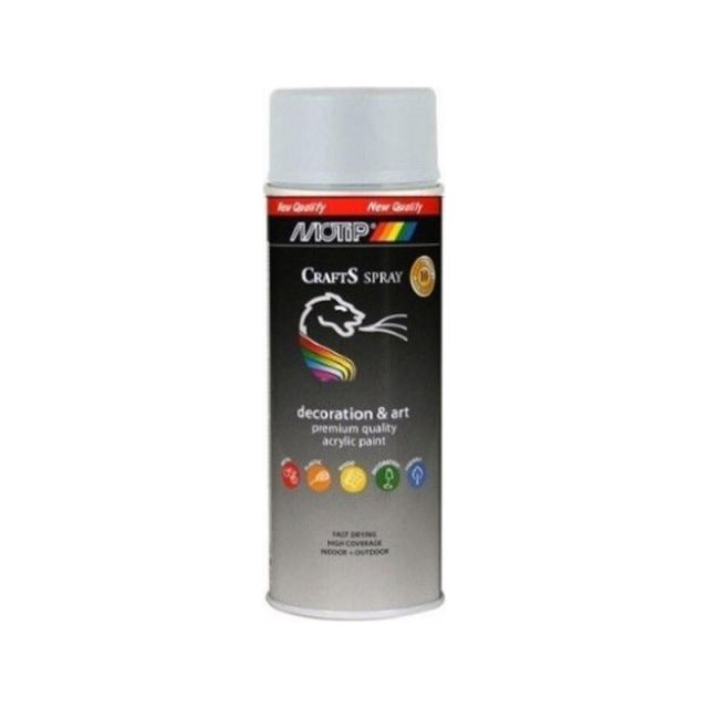 Motip Crafts Σπρέι Βαφής Ακρυλικό με Γυαλιστερό Εφέ RAL 9010 Λευκό 695957921