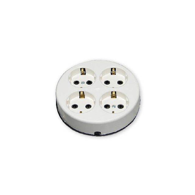 Πολύπριζο 4 Σούκο Στρογγυλό TM 34000-0404