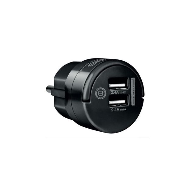 Adapter 2x USB Black