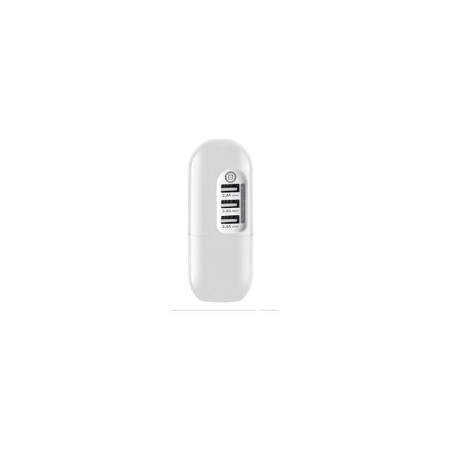 Adapter Go Travel 3x USB White