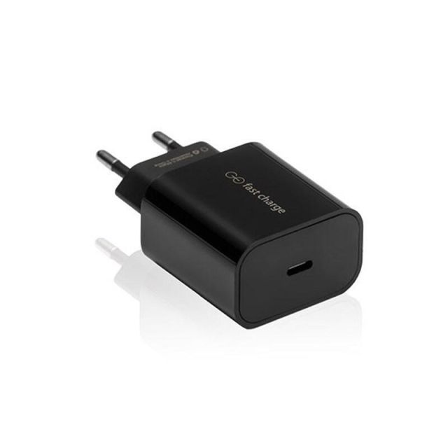 Charger Fast Charge Type C 5V/3A 9V/2.2A 12V/1.67A 20W Black 100-15-157