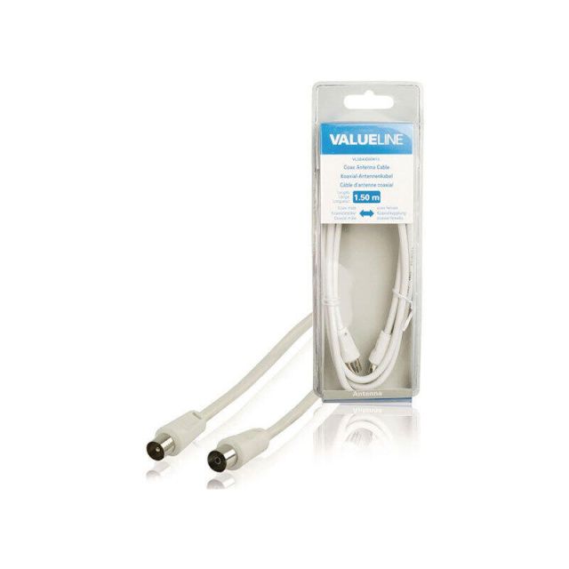 RF Cable Male -Female 1.5m White 140-5250
