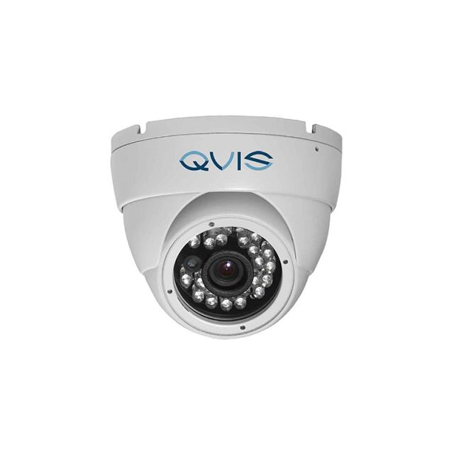 Camera Qvis 5X-Eye-Fw24 5Mp 4In1 3.6-2.8Mm Turret Dome 24Pc Ir Led White Eyeball