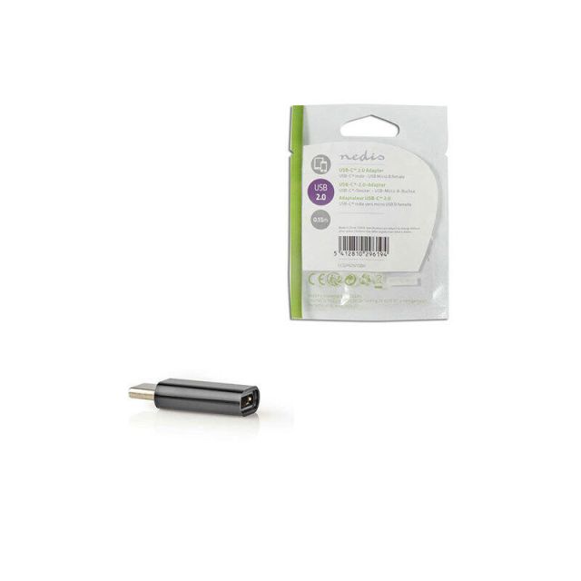 Nedis USB 2.0 Type C Adaptor Male to Micro Usb B Female 233-0649
