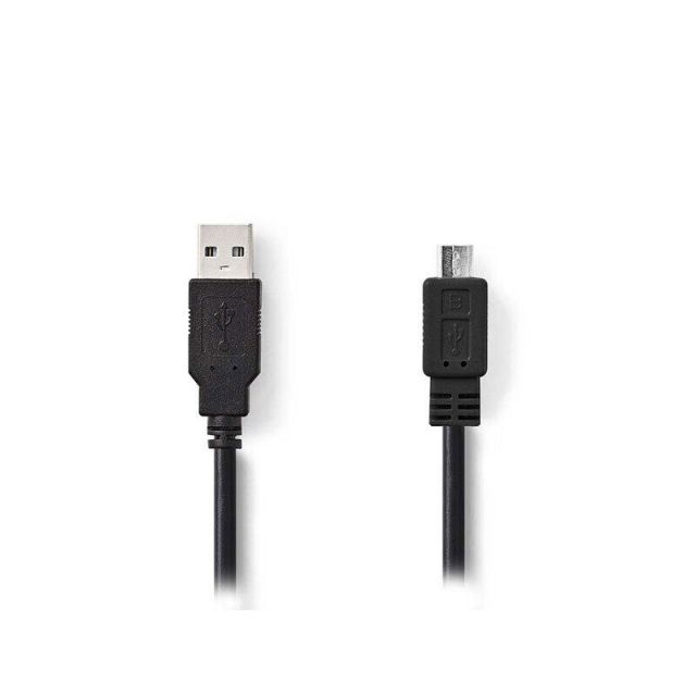 Καλώδιο USB Τύπου Α 2.0Α Αρσενικό σε Micro USB Τύπου B Αρσενικό 1m CCGT60500BK10 233-0685