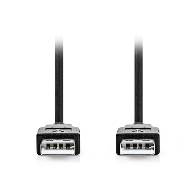 USB Cable Nedis CCGL60000BK10 High-Speed 2xUSB-A Male 1m 233-2573