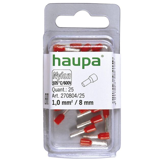 End sleeves insulated 1/8 Red PU100   -  270804