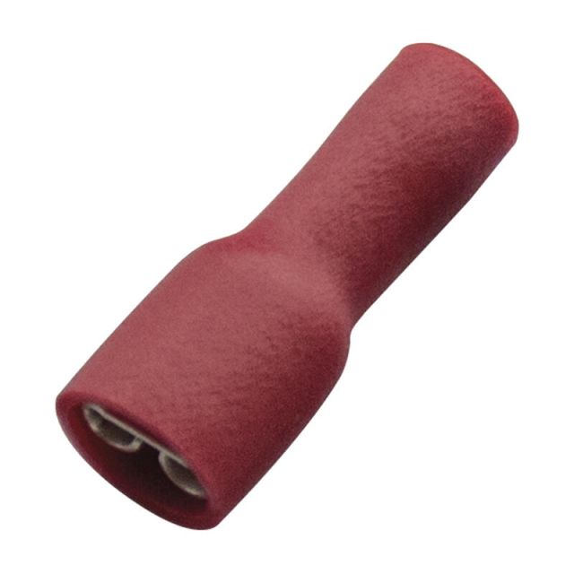 Socket Sleeve Female Insulated 260414 Red 6.3 (100 pieces)