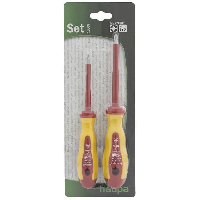 Screwdriver set 1000V PZ Slot Profile 2pcs Set    101879