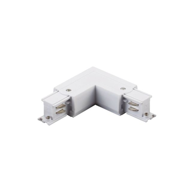 Σύνδεσμος γωνίας για τριφασική ράγα λευκός Phos