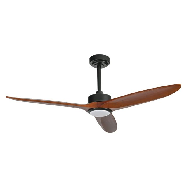Ανεμιστήρας Οροφής DC Ultra Silent Φ132 45W με LED Φως και Τηλεχειριστήριο Μαύρος/Σκούρο Ξύλο TM