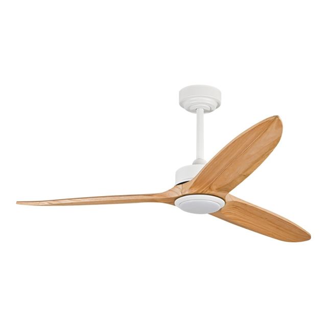 Ανεμιστήρας Οροφής DC Ultra Silent Φ132 45W με LED Φως και Τηλεχειριστήριο Λευκός/Ανοιχτό Ξύλο TM