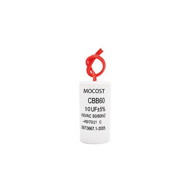 Capacitor 10μF 450V Faston 1 Piece TM CBB60-10uF-450V