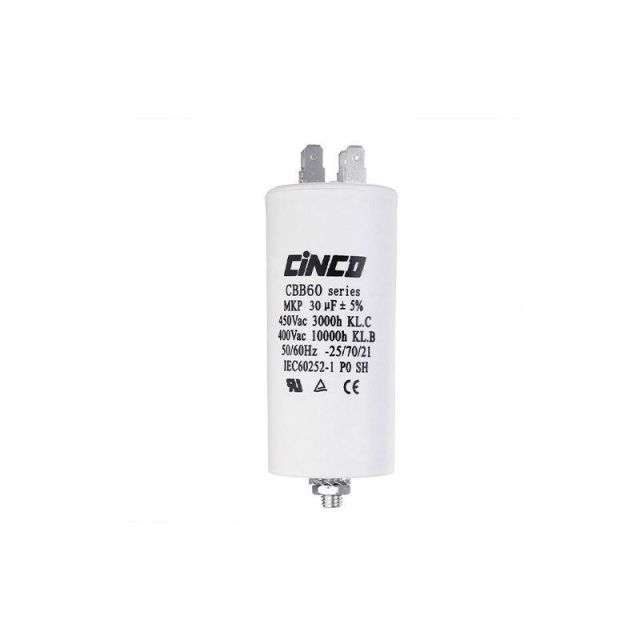 Capacitor 30μF 450V Faston 1 Piece TM CBB60-30uF-450V