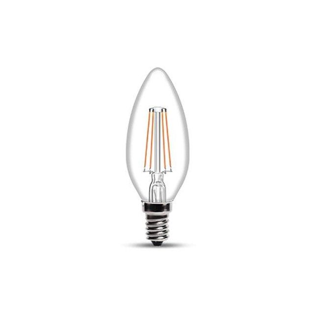Λάμπα LED Filament Κερί E14 LED 2.5W 2700K TM