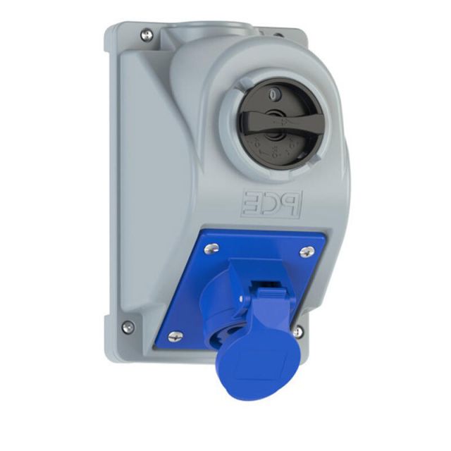 Πρίζα Επίτοιχη με Διακόπτη 5X16Α 400V Din 49440 250V IP44 96061552