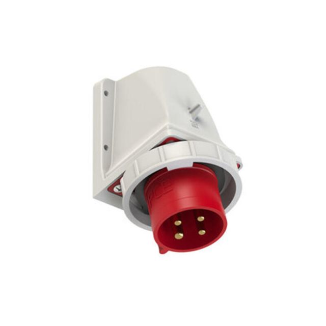 Angled Wall Mounted Plug 4X32A 380-415V IP67 5242-6K