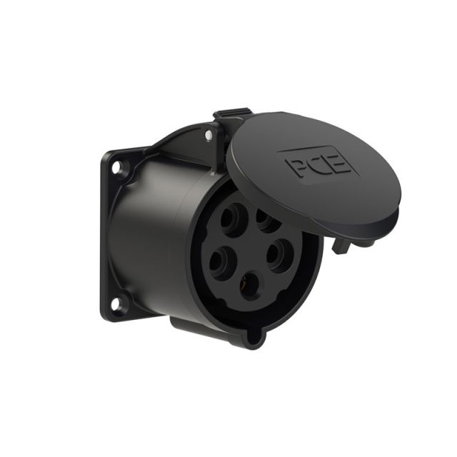 Πρίζα Χωνευτή 5Χ32Α 400V ΙΡ44 Μαύρη 325-6x