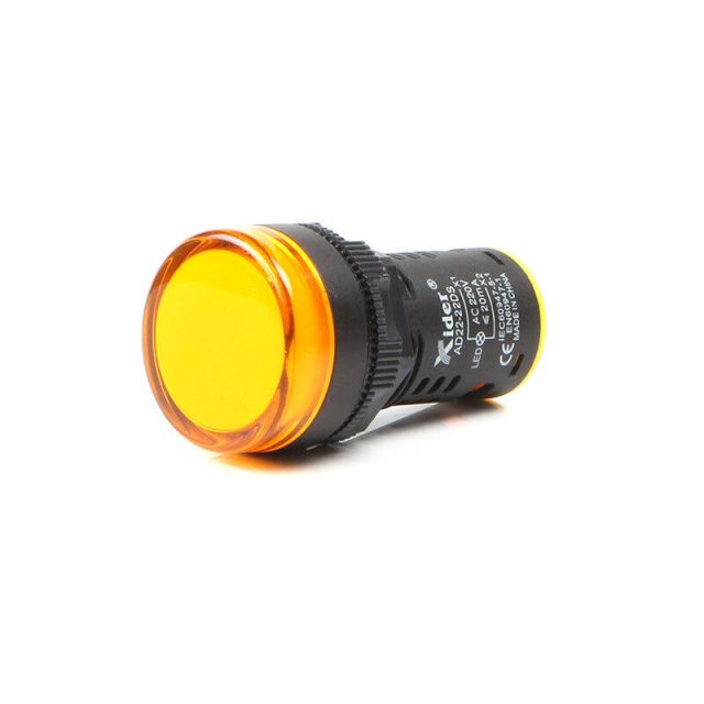 Ενδεικτική Λυχνία LED Φ22 Κίτρινο 24V TM AD22-22DS-24V-YELLOW