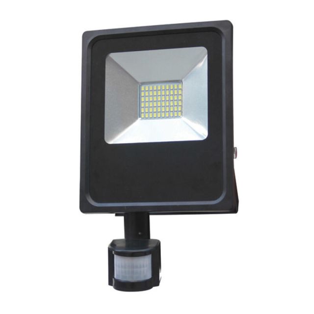 Flood Light with Motion Detector Sensor LED 20W 6000K 1800lm 265V IP65 Black FRX-TG-G-002