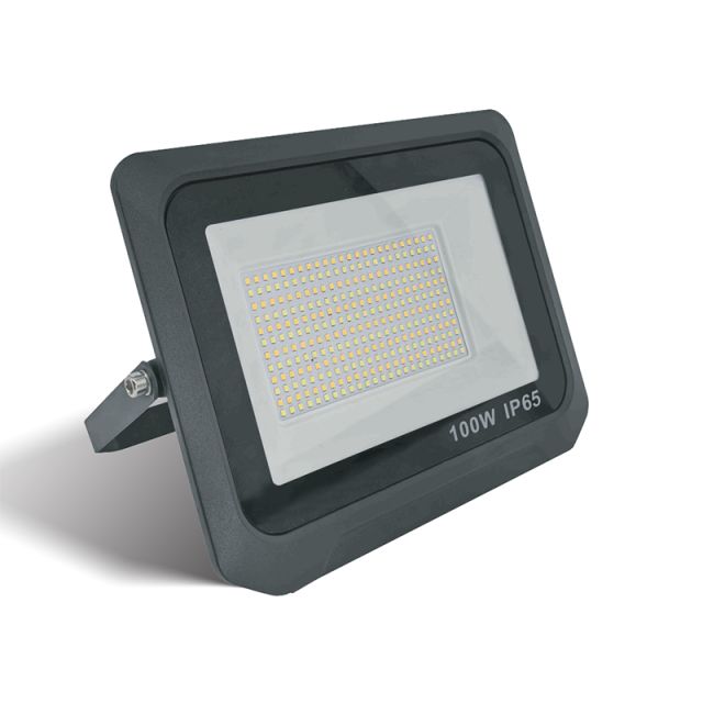 Προβολέας Led Slim 100W 10000lm Cct 220-240V ΙΡ65 Μαύρος TM