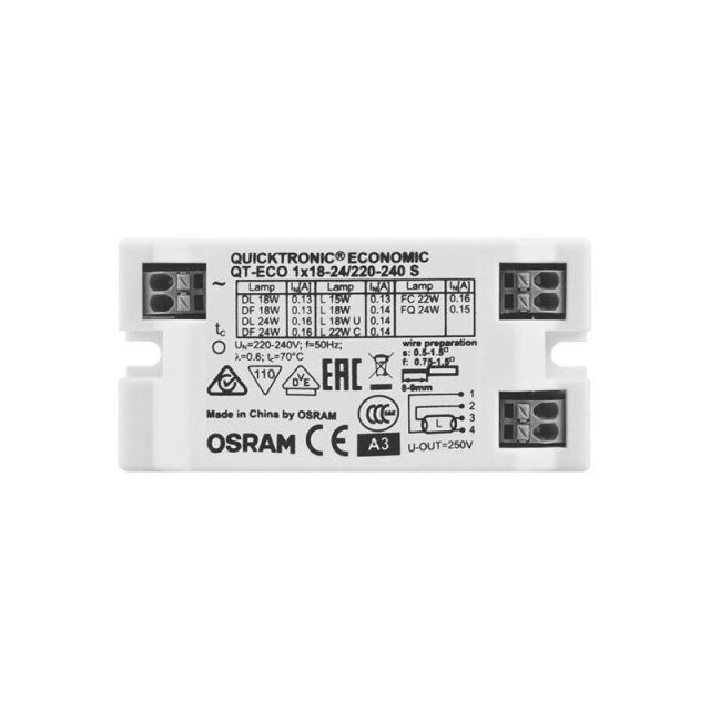 Μπάλαστ Ηλεκτρονικό QT-ECO 1X18-24/230-240 S VS50 4050300638560