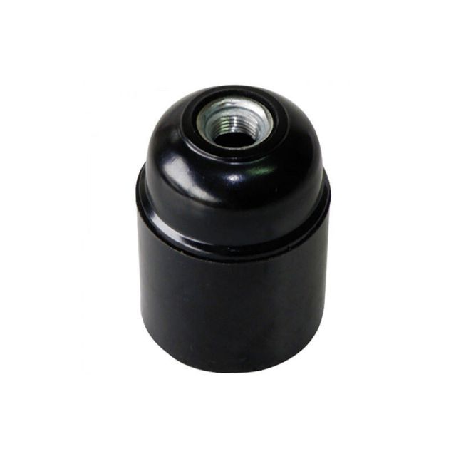 Bakelite Socket E27 Black 33-0001