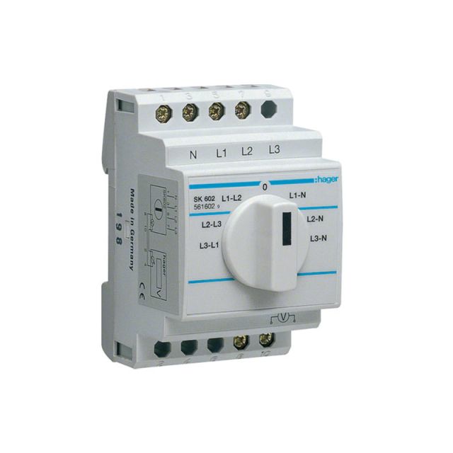 Voltometer Change Over Switch 7 Seats 20Α 380V SK602