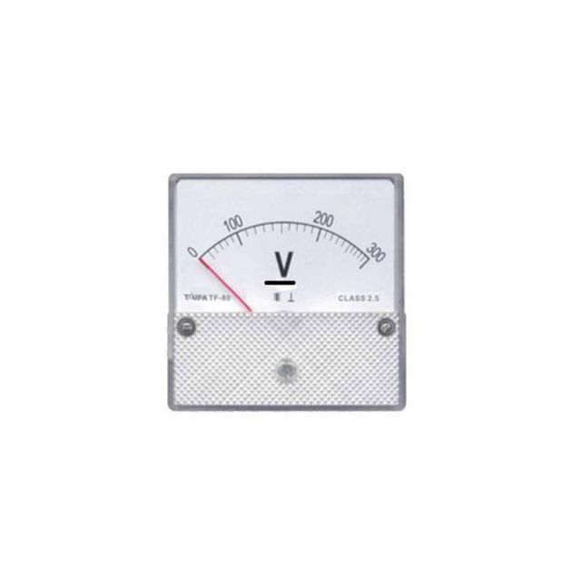 Voltmeter 60x60 30V DC