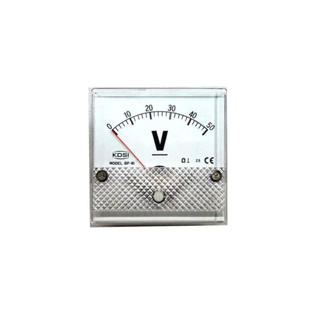 Voltmeter 72x72 50V DC