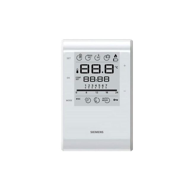 Programmable Room Thermostat with Lcd RDE50.1 S55770-T498