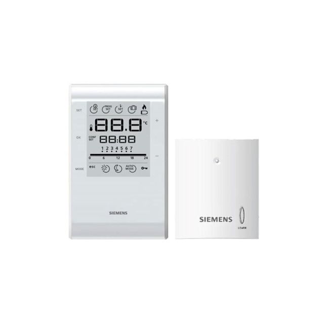 Wireless Programmable Room Thermostat with Lcd S55770-T499 RDE50.1RF/SET