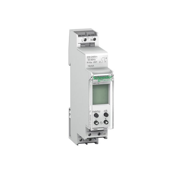 Ηλεκτρονικός Χρονοδιακόπτης 18 Λεπτών Εβδομαδιαίο Προγραμματισμό Acti 9 IHP 1C CCT15838