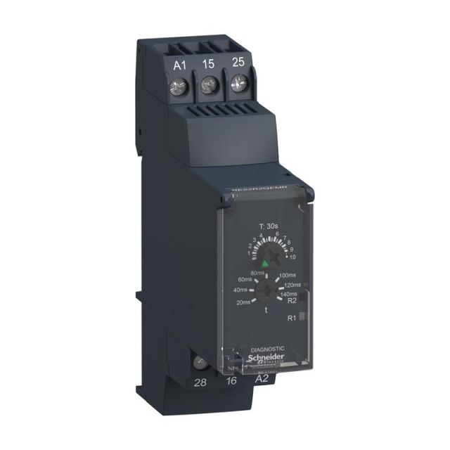 Star-Delta Timing Relay 0.3s-30s 24-240V AC/DC 2C/O Zelio Time RE22R2QEMR