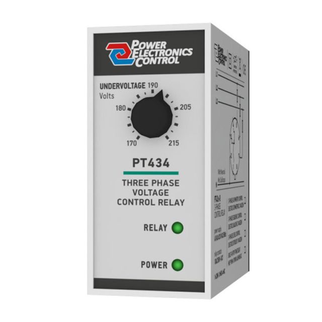 Επιτηρητης Επιπέδου Τάσης 3 Φάσεων με Ρελέ Διπλής Επαφής PT434.2C-11