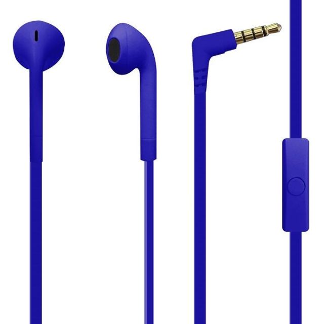 Puro Icon Earphones Handsfree  Blue IPHF27ICONDKBLUE