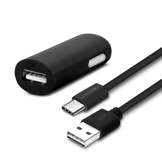 Forever Car Charger 2A with Type C Cable GSM032693