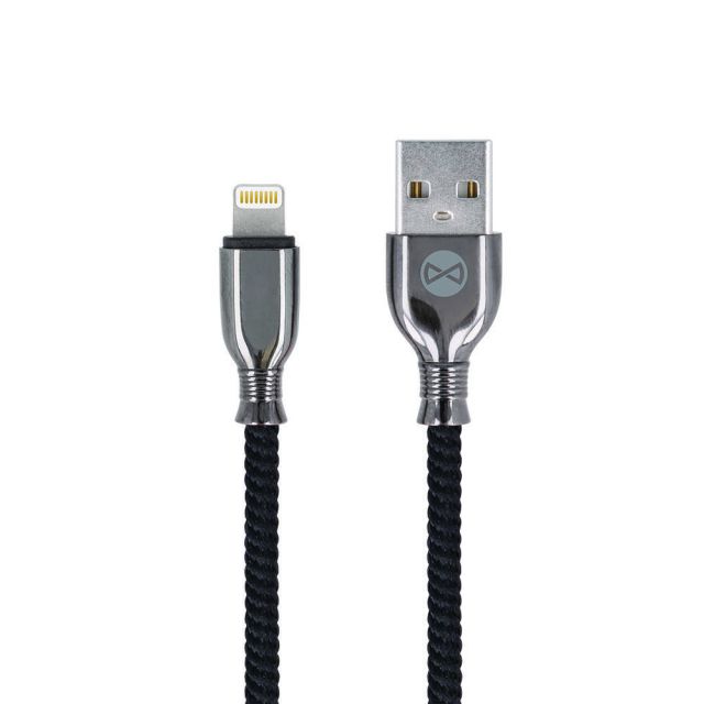 Forever Charging Cable Tornado Braided USB to Lightning 1m Black GSM097154