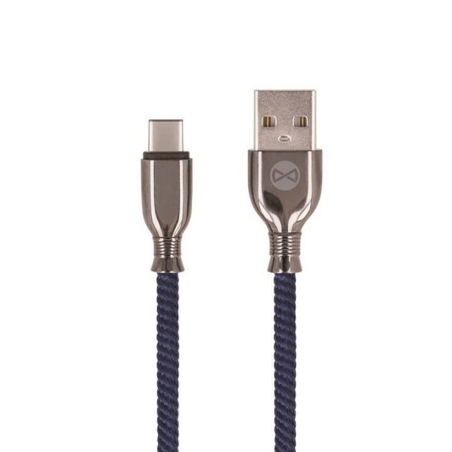 Forever Charging Cable Tornado Braided USB Type C 1m Blue GSM097161
