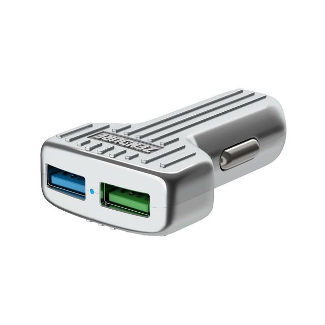 Zendure Phone Car Holder 2XUSB 36W Ασημί ZDACCQC-S