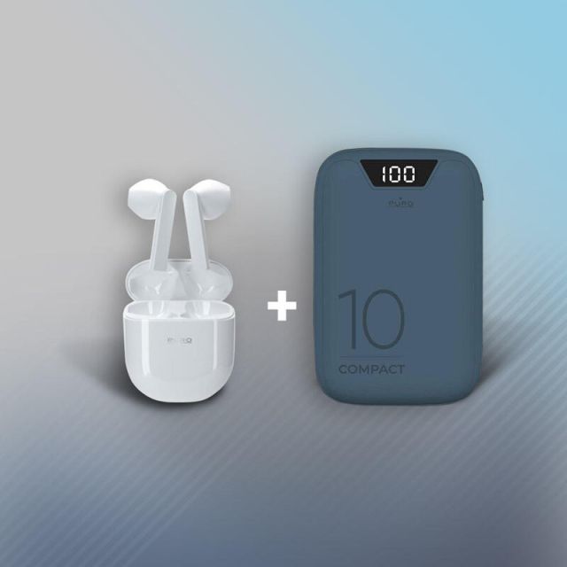Wireless Headphones + Compact Powerbank 10000mAh BT14100P8BLUE