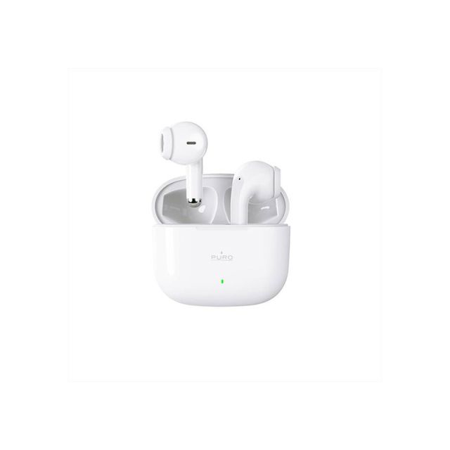 Puro Bluetooth Stereo 5.0 True Wireless Play With Charging Base White BTIPHF15WHI