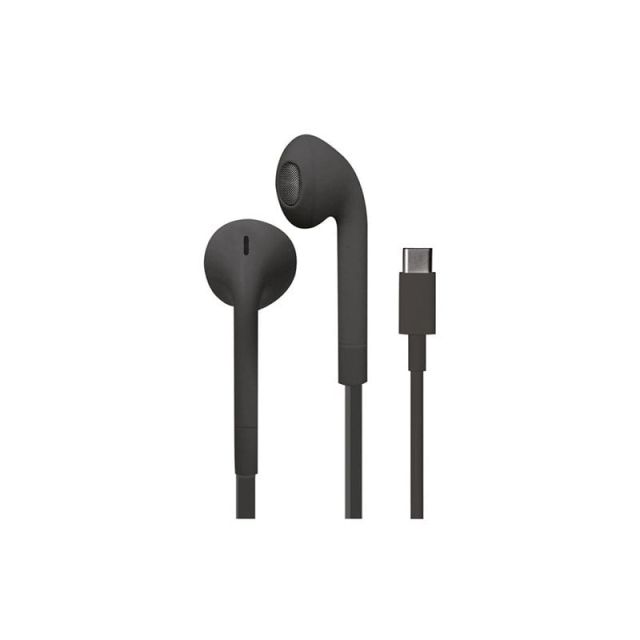 Puro Icon Earphones Handsfree Type-C Black IPHF27USBCBLK