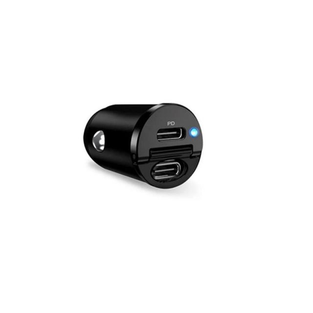 Charger Fast Charge USB-C + USB-C 30W Black Puro FCMCHUSBCC30WBLK