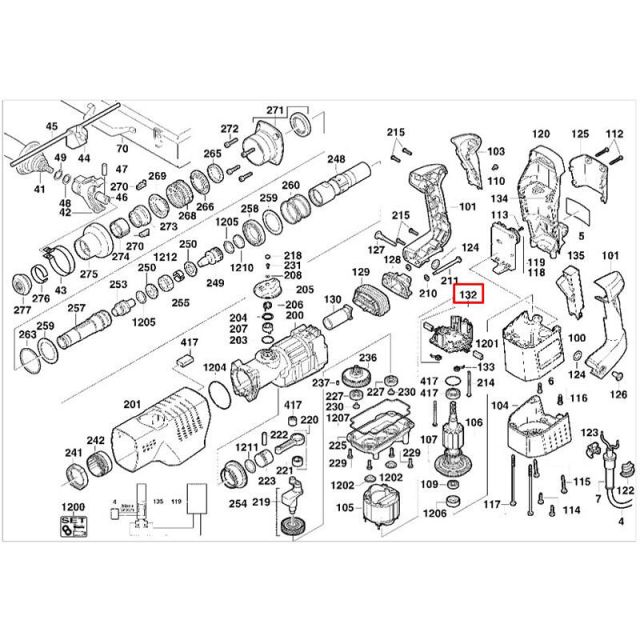 AEG Brush Holder PN 4000Ε PHE40S 3 Contact 22221530