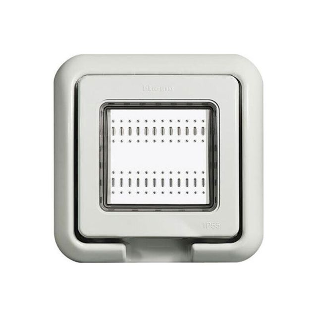 Idrobox Frame 1 Gang with Lid Gray 24602